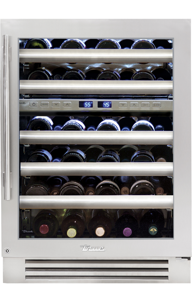 24" Undercounter Dual Zone Wine Cabinet in Stainless