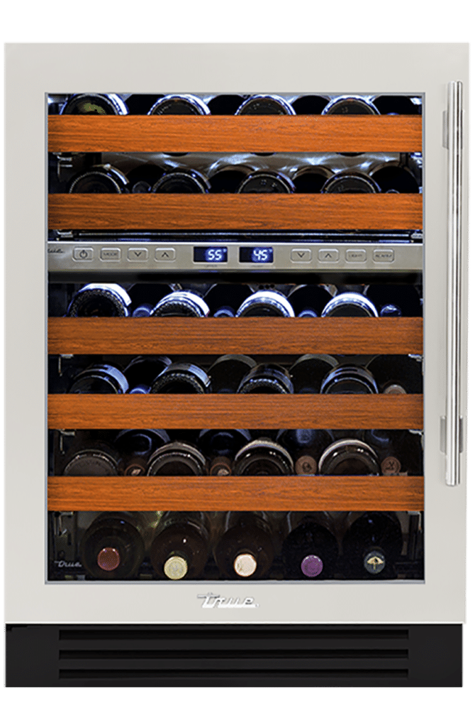 24" Dual Zone Wine Cabinet in Antique White