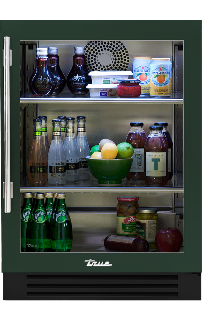 24" Undercounter refrigerator in emerald