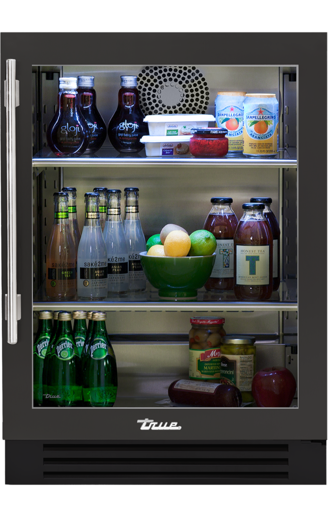 24" Undercounter refrigerator in matte black