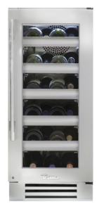 15" Undercounter wine cabinet in stainless