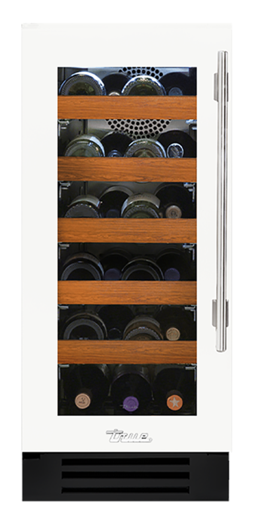 15" Undercounter Wine Cabinet in Matte White