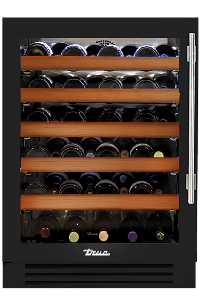 24" Undercounter Wine Cabinet in Gloss Black