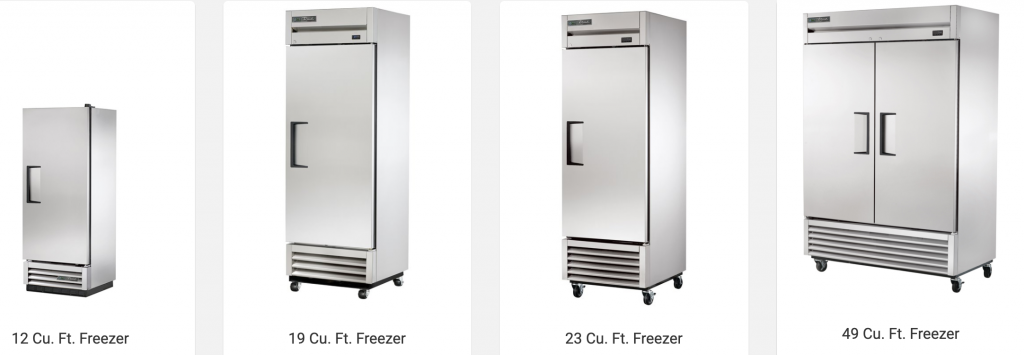 Large capacity freezers